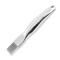Svogūnų smulkintuvas peilis Nerūdijančio plieno tarkos Cutter peilis Svogūnų pjaustytuvas Daržovių smulkintuvai Slicer Virtuvės įrankiai white