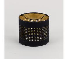 Pakaitinis BOGART E27 liustros gaubtas, Ø 20 cm, juodas/auksinis