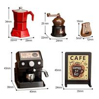Dollhouse Good-Looking Mini Coffee Machine Doll House Model Ornament Diy Scene Play House Children'S Small Toys