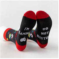 Do Not Disturb I'm Gaming Socks,Boy Gifts Ideas,Men Gifts For Christmas,Funny Gamer Socks Gifts for Men,Him,Dad,Sons,TeenBoys One Size black