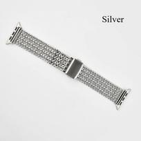 Magnetic Stainless Steel Strap for Apple Watch Band 10 46mm 42mm 49mm 45mm 41mm 44mm Metal Bracelet IWatch 9 8 7 6 3 5 Se Ultra 2 38/40/41mm (S10-42mm) sidabras