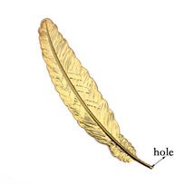 REGELIN Feather Pendant 5pcs/lot 6colors Cameo Bookmarks feather 24x110/12x43mm Cabochon Settings Jewelry Making Charms 110x24mm