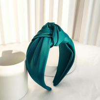 PROLY New Fashion Women Headband Adult Wide Side Solid Color Hairband Center Knot Turban Casual Hair Accessories