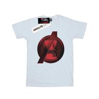 Marvel Mens Black Widow Movie Avengers Logo T-Shirt XXL balta