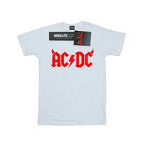 AC/DC vyriški marškinėliai su logotipu su ragais S balta