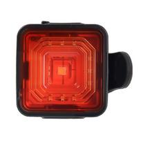 Bicycle Tail Light with Silicone Strap 7 Modes Adjustable Rechargeable Waterproof Road Mountain Bike Night Riding Safety Warning Rear Lamp raudona