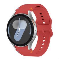 Dirželis, skirtas Samsung Galaxy Watch 7 FE 44mm 40mm 4 6 Classic 5 Pro 45mm silikoninė sportinė riešo apyrankė correa Galaxy Watch 7 Band Galaxy 7 40mm 44mm raudona