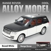 1:24 mastelio Land Rover Range Rover lydinio liejimo automobilio modelis Visureigis SUV transporto priemonė Automobilių parodos Ornamentai Kolekcija Vaikų žaislas Dovana žalia