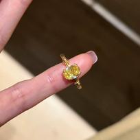 24k zir*****pen ring light luxury simple temperament index finger ring niche versatile high-end jewelry