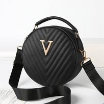 Madingi odiniai moteriški krepšiai apvalūs peties krepšiai damai maži krepšiai žinomo prekės ženklo dizainerio crossbody krepšiai ir dėklai black