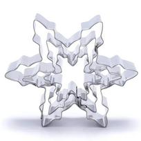 5 vnt./rinkinys Snaigės formos Kalėdinis metalinis sausainių pjaustyklė Šokolado muilo forma Kepimo įrankiai Virtuvės kepimo reikmenys Fondanto torto šablonai 5 Pcs Set white
