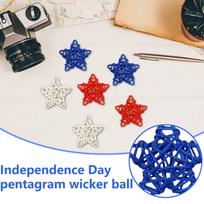 Independence Day Celebration: Pentagram Vine Ball Decoration Set One Size