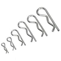 100PCS R Clip Assortment Kit Carbon Steel Hairpin Retaining Pin Clip M1 M1.2 M1.5 M1.85 M2 M2.5