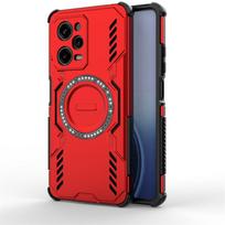 For Xiaomi Redmi Note 12 Pro 5G Case Redmi Note 12 Pro Magnetic Adsorption Wireless Charge Cover For Redmi Note 12 Pro 5G Case Redmi Note 12 Pro 5G raudona