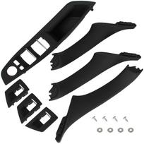 BMW 5 F10 F11 09-17 priekinės salono durų rankenėlių komplektas 7 vnt. JUODAS