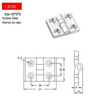 Zinc Alloy & Aluminum Profile Door Hinge 3030/3040/4040