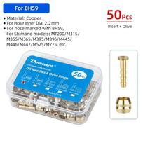 50 Pcs Bicycle Brake Olives/Inserts For Shimano Bh90 Bh59 Sram Magura Tektro Cycle Hydraulic Brake Connector Replacement Parts For BH90 50pc