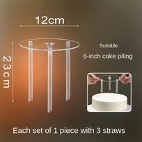 Tiered Cake Stand  Plastic Floating Cake Bases for Wedding Party Cake Dessert  Building and Stacking Pastry Decorating Supplies