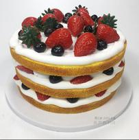 Artificial Fruit Cakes Dessert Fake Food For Wedding Home Party Decor Display Realistic Cake Model Tea Table Decoration 8inches
