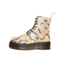 Dr. Martens Jadon Retro Ray Drobė Patogūs Apvalus Pirštas Storas Padas Trumpi Batai Unisex Batai Daugiaspalviai 30631905 36 beige