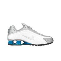 Nike Shox R4 Blue Lagoon Vyriški sportbačiai Balti Metaliniai-Sidabriniai HQ1988-005 43 white