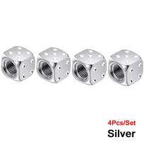 Aluminum Dice Tire Valve Caps Dustproof Car Truck Motocycle Bike Dice Wheel Stem Tyre Tire Wheel Stem Air Valve Dust Cap Cover