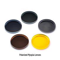 Poliarizuoti pilki/žali/geltoni trumparegystės akiniai su naktinio matymo funkcija, lęšiai 1.56/1.61/1.67 1.56 Polarized Green Single Vision (0~-600) gray