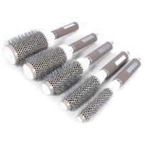 Nano Thermal Ceramic Ionic Round Barrel Hair Brush Comb for Hair Drying Styling Curling Adding Hair 19mm