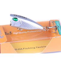 1vnt Hengjia 3,2g/3,5cm Mini Popper Bait Bass lydekos plaukiojantis masalas gray