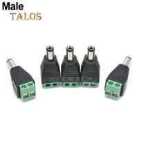 5 Pcs 12V DC Power Supply Plug Adapter Connector for 5050 3528 LED Strip Light Electronics one size