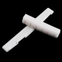 1 pora Bone Guitar Bridge Nut Balnelis 6 stygų klasikinei akustinei liaudies gitarai White gray
