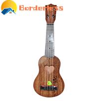 Beginner Ukulele Guitar Educational Musical Instrument Toy for Kids 38x9.8x4.2cm black
