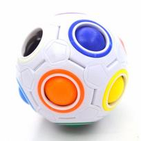Kūrybinis stebuklingas vaivorykštės kubo kamuoliuko antistresinis futbolo galvosūkis vaikams, mažinantis stresą