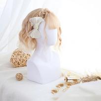 Bybrana Trumpi garbanoti perukai Moteriški rudi blondinai natūralių plaukų perukai Moteriški sintetiniai karščiui atsparaus pluošto Cosplay perukai white