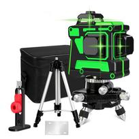 12 Lines 3D Green Laser Level Self-Leveling 360 Degrees Horizontal And Vertical Cross Lines Green Laser Line With Tripod Battery