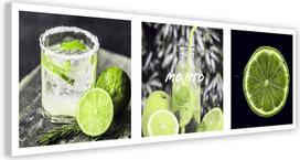 Canvas print Limes in green 90x30 žalia