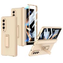 For Samsung Galaxy Z Fold 4 5g Case Suitcase Design Magnetic Hinge Holder Cover For Galaxy Z Fold4 With Screen Glass Case for Galay Z Fold 4