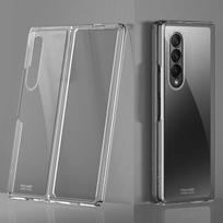 For Samsung Galaxy Z Fold 3 ,Hard Premium Transparent Crystal Clear Solid Pc Case Pad Protective Cover For Z Fold 3 5g (2021 ) for Galaxy Z Fold 2 gryna