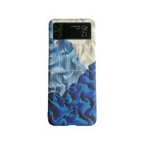 For Samsung Galaxy Z Flip 4 Case 3 Ink Smudge Painting Folding Cases For Samsung Z Flip 3 Shockproof Hard Back Cover Accessories Galaxy Z Flip 3