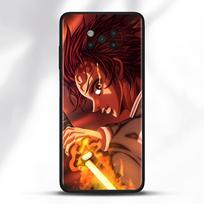 Dėklas, skirtas Poco X3 NFC M3 Pro M3 F3 F1 Capa, skirtas Mi Note 10 Pro Caso, skirtas Xiaomi CC9 Pro A3 A2 Anime Demon Slayer Tanjiro Kamado Mi Poco F3 GT black