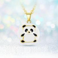 Bola de Grossesse Panda Doré Collier