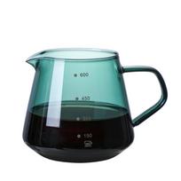 Kavos dalinimo puodų rinkinys, karščiui atsparus stiklas, kavinės virimo aparatas, filtras, puodelis, užpilamas rankomis užpilamas espresso barista įrankiai coffee pot-600ml