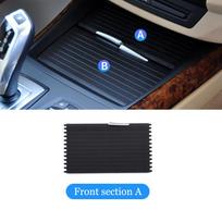 Automobilių gėrimų laikikliai Automobilių centrinės konsolės puodelių laikiklio slankiojančios roleto dangtelis BMW X5 E70 X6 E71 2007-2014 Auto Front section A black