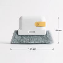 Naujas 2 viename nuimamas langų plyšių valymo šepetys, buitinės virtuvės viryklės negyvos kampo valymo šluostė, įmontuotas grandiklis 1PC geltona