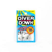 Xesta Jig Head Black Star Head Diver Down 7 gramų kabliukas Dydis 2/0 (0834)