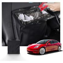 Car Garbage Bag Back Seat Waterproof Trash Bag Rubbish Cans Hanging Storage Organizer For Tesla Model 3 Model Y 2021 2022 1pc