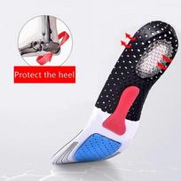 Pjaunami silikoniniai vidpadžiai batams Unisex Orthotic Arch Support Sportinių batų pagalvėlė Minkštas bėgimo įdėklas pagalvėlė Atminties putplasčio vidpadis L gray