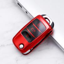 Naujas minkštas TPU automobilio atlenkiamo rakto dėklas, dangtelis, krepšys, apvalkalo laikiklis, raktų pakabukas Changan CS15 CS35 CS75 EV E-Star EADO Raeton V3 V5 V7 raudona