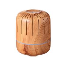 180ml Wood Grain Aromatherapy Ultrasonic Cool Air Humidifier Usb Essential Oil Diffuser With Led Lamp For Home Room Fragrance USB Cable beige