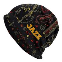 Heavy Metal 1960s Punk Jazz Music Unisex Women Beanies Windproof Ski Cap Double Layer Fabric Bonnet Hat One Size